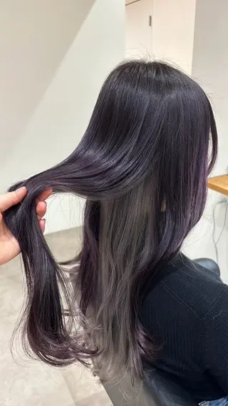 ロング カラー Runa/ボブ 髪質改善/縮毛矯正のヘアスタイル