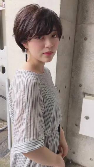 ショート カラー 及川 光のヘアスタイル