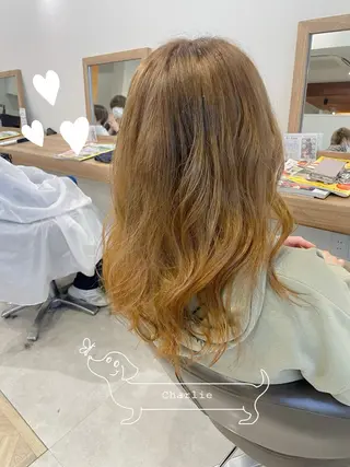 ロング カラー やまこし 美裕樹のヘアスタイル