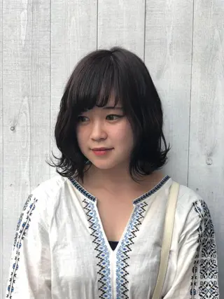 ミディアム カラー ヘアアレンジ 🌷nanase🌷 gally hairのヘアスタイル