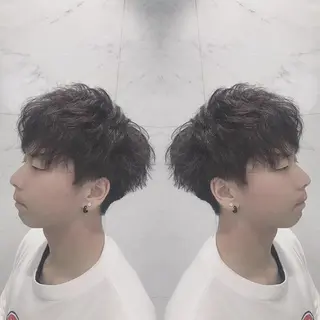 ショート カラー メンズ 重政 和樹のヘアスタイル