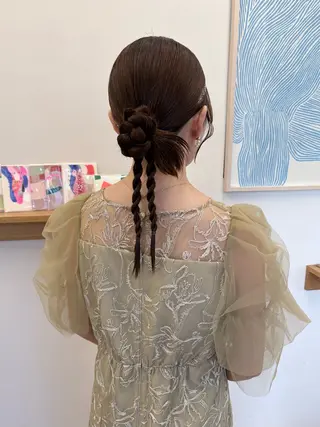 ミディアム ヘアアレンジ karin🌛ボブ／ 透明感たっぷりカラーのヘアスタイル