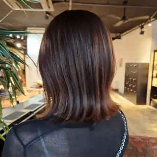 ミディアム カラー ハヤシ マユ ✂ 府中美容室のヘアスタイル