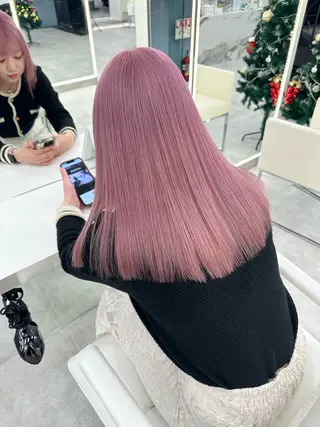 セミロング カラー ブリーチ指名No.1 Daikiのヘアスタイル