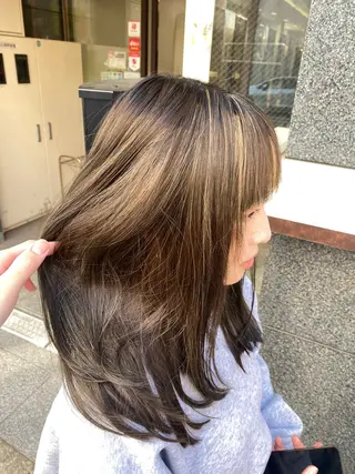 ロング カラー ヘアアレンジ 目黒 碧人のヘアスタイル