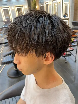 ショート パーマ メンズ メンズパーマ特化/ メッシュ/薫/店長のヘアスタイル