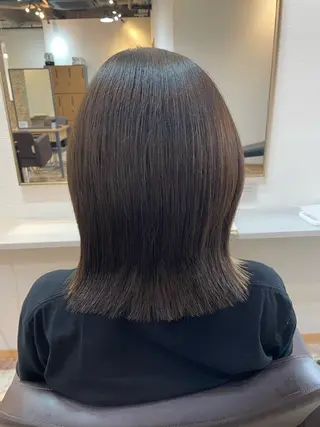 ミディアム パーマ YUI/ ブリーチカラー🌷のヘアスタイル
