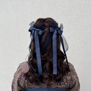ヘアアレンジ ♡⃛₊ハイレイヤー /艶カラー₊♡⃛にこのヘアスタイル