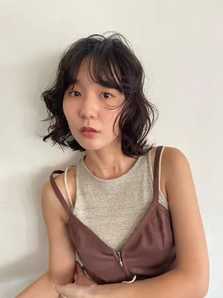 ショート ハナ🌼 梅田/ボブ/パーマのヘアスタイル