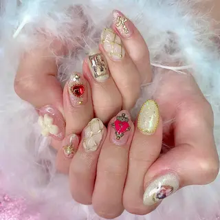 ネイル 3Dアートネイル💗 都築レナのネイルデザイン