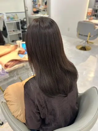 セミロング カラー 柔らかカラー🤎 luna🧸🤎のヘアスタイル
