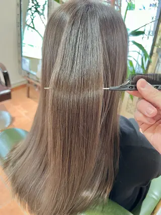 ロング カラー 石井 佑樹のヘアスタイル