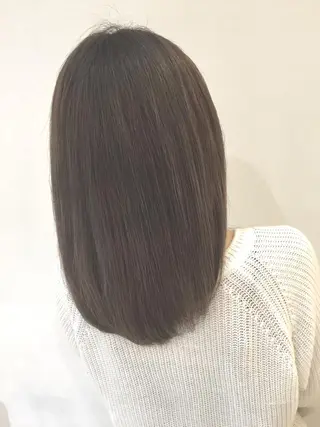 ミディアム カラー ハイトーン×髪質改善 KENTAのヘアスタイル