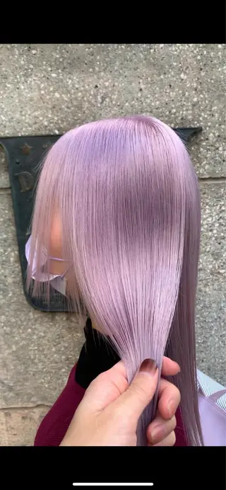 ロング カラー れい🫧 ハイトーン特化のヘアスタイル