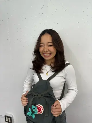 セミロング カラー EGAO /藤沢/海外ヘアのヘアスタイル