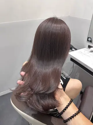 セミロング カラー 矢野 晃平のヘアスタイル