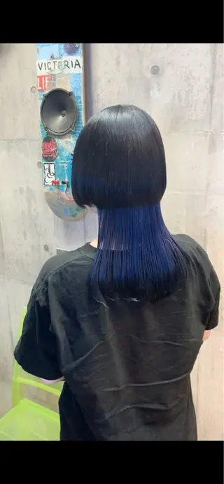 ミディアム カラー ハイトーン/メンズ/ ウルフ特化   小松のヘアスタイル