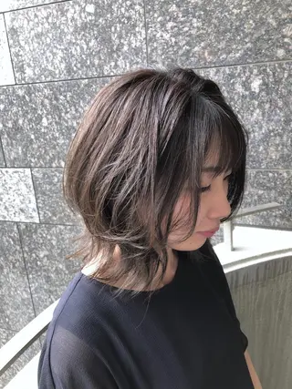 ミディアム カラーアンドケアリタ kitamuuuのヘアスタイル