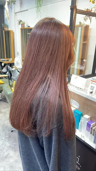 ロング カラー レイン🌏🌱 似合わせ/ハイトーンのヘアスタイル
