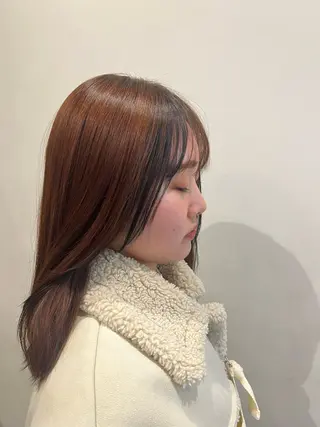 ミディアム カラー utsumi uran 吉祥寺のヘアスタイル