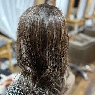 セミロング カラー 松永 かずきのヘアスタイル