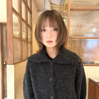 ミディアム カラー 🌿‬ナチュラルヘア /パーマ/蒼真🍃のヘアスタイル