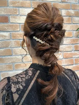 ロング LucksiMie ginza 明松のヘアスタイル
