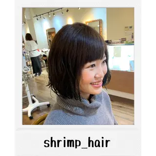 ミディアム カラー パーマ 小杉輝/ショート /艶カラー✨のヘアスタイル