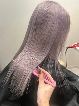 セミロング 🤍垢抜け♡透明感 カラーmoeka🤍のヘアスタイル