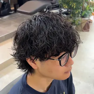 ミディアム パーマ ⛽️STAND 博多⛽️のヘアスタイル