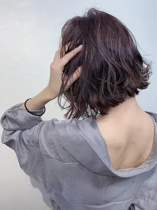 ショート カラー _WHITE+ 南海難波店のヘアスタイル