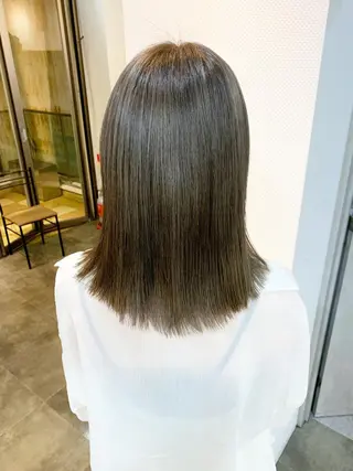 セミロング カラー パーマ 名古屋駅/トップス タイリスト/大黒拓哉のヘアスタイル