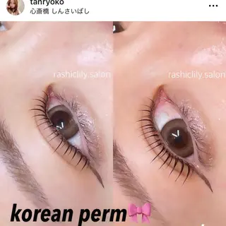 マツエク・マツパ 心斎橋🤍韓国.美眉 パリジェンヌ R..のマツエク・マツパデザイン