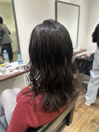 セミロング 🤎オリーブカラー× パーマ特化💫森口のヘアスタイル