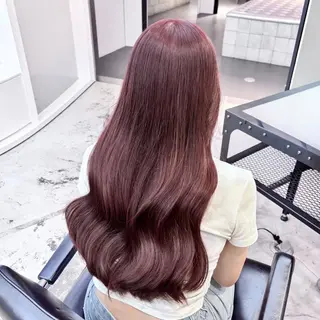 セミロング カラー ヘアアレンジ 🎀モテ暖色× エクステ🎀あかりのヘアスタイル