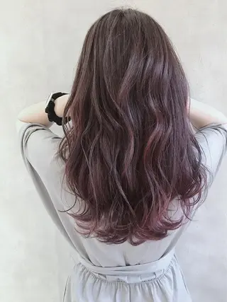 ロング カラー _WHITE 難波本店のヘアスタイル