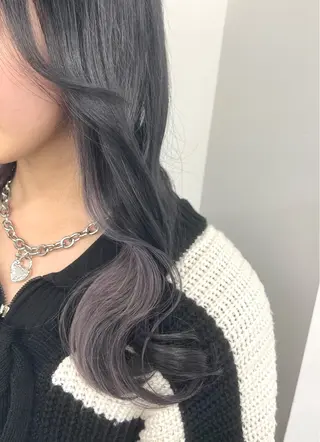 ロング ハイトーン特化/ 韓国風/梨緒💜のヘアスタイル