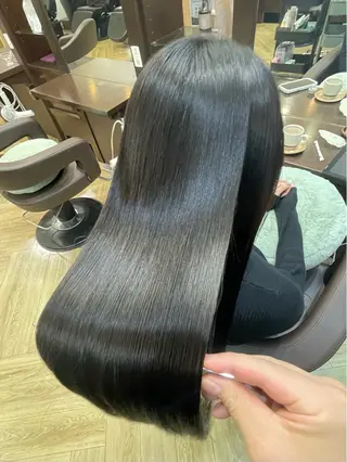 ロング Lucca Lance経堂店【ルッカランス】所属・美髪矯正/髪質改善/ 福崎航平のヘアスタイル