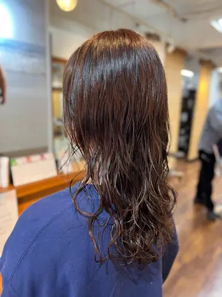 セミロング パーマ NAGISA 𝜗𝜚のヘアスタイル