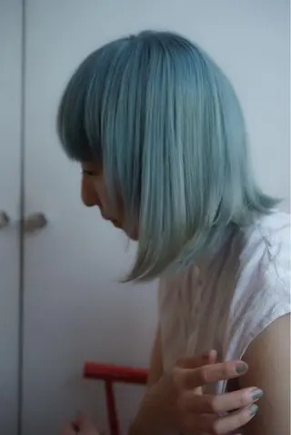 カラー ナガス カズアキのヘアスタイル