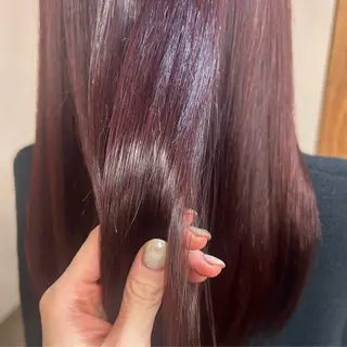 ロング カラー MUKU リカのヘアスタイル