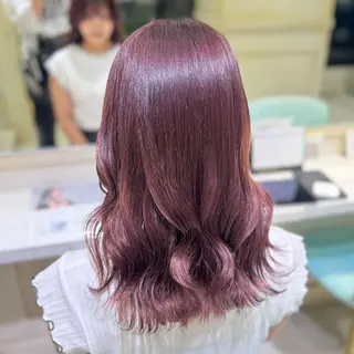 セミロング カラー 艶カラー/ ななみのヘアスタイル