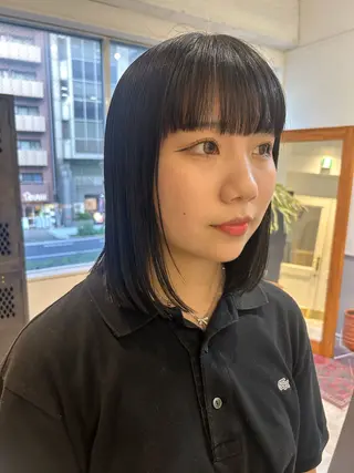 ミディアム 薄暮 マツイ レンのヘアスタイル