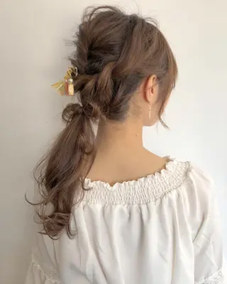 ロング ヘアアレンジ 柳澤 興輝のヘアスタイル