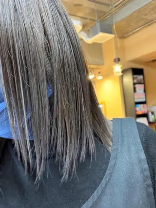 ミディアム カラー 両国駅徒歩1分⭐️ アイロン仕上げのヘアスタイル