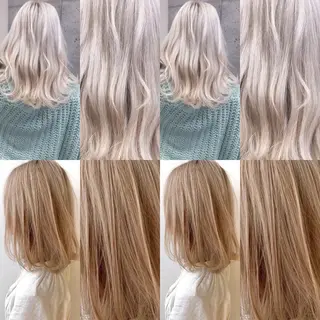 ロング カラー ✨韓国艶髪✨ケア ブリーチ🫧アキラのヘアスタイル