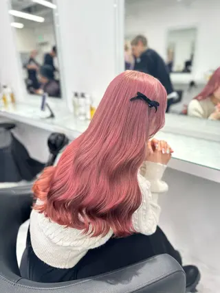 ロング 🖤メンズハイトーン /カットRisa🖤のヘアスタイル