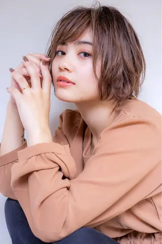 ショート カラー パーマ ❣️モテ髪❣️佐野 圭佑のヘアスタイル