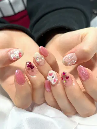 ネイル 【OKIKA】 らん🦖🌈🧡のマツエク・マツパデザイン