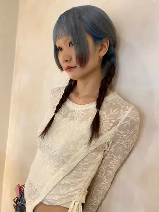 ミディアム カラー ニュアンス/透明感 /似合わせ綾人🌈のヘアスタイル